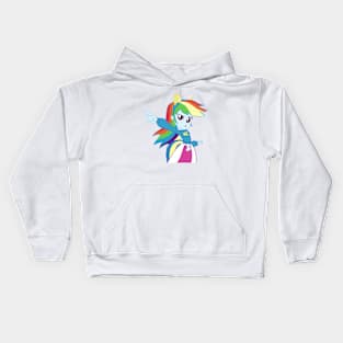 Rainbow Dash make a change Kids Hoodie